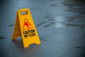 Wet floor sign