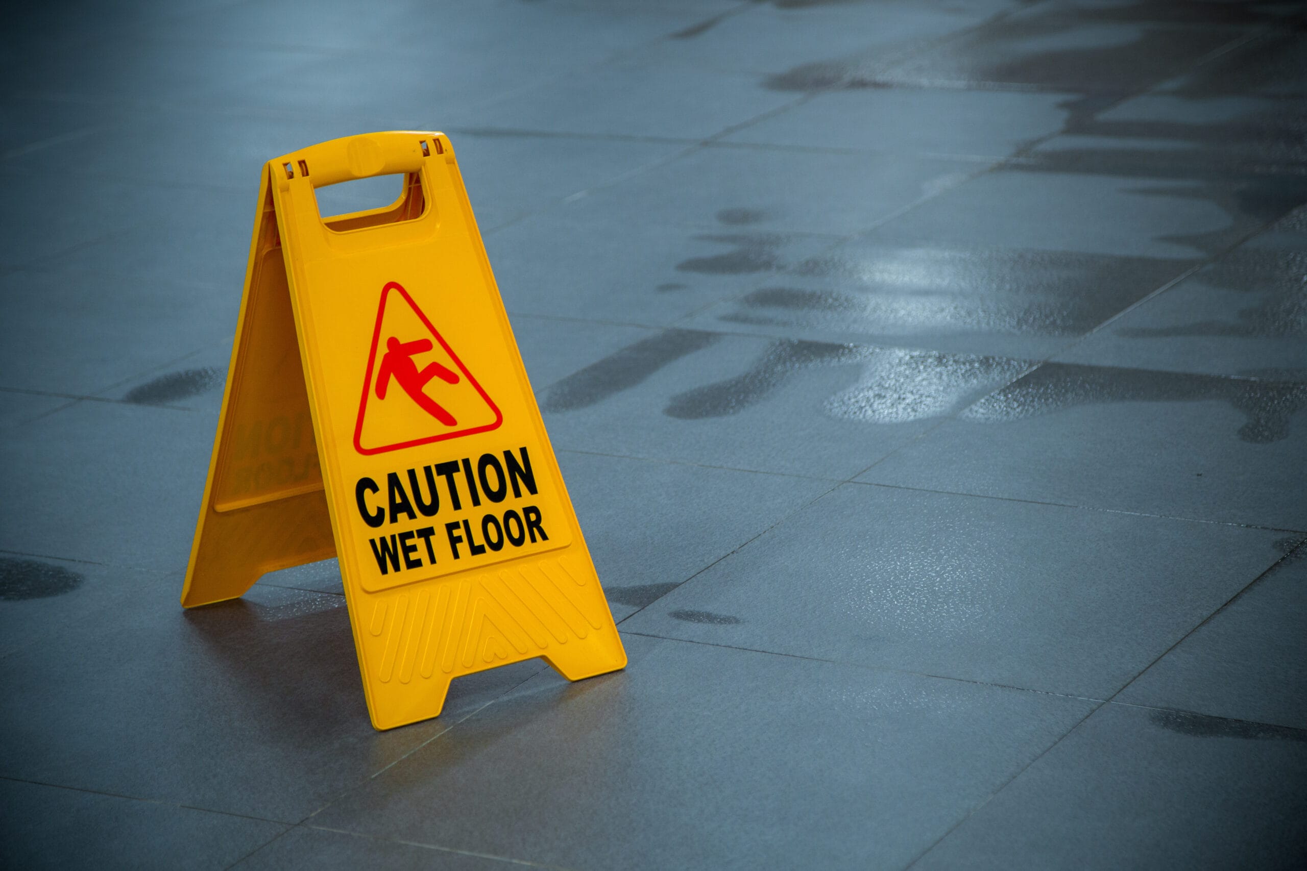 Wet floor sign