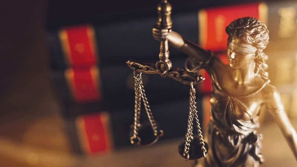 Lady Justice Statue Stock Photo