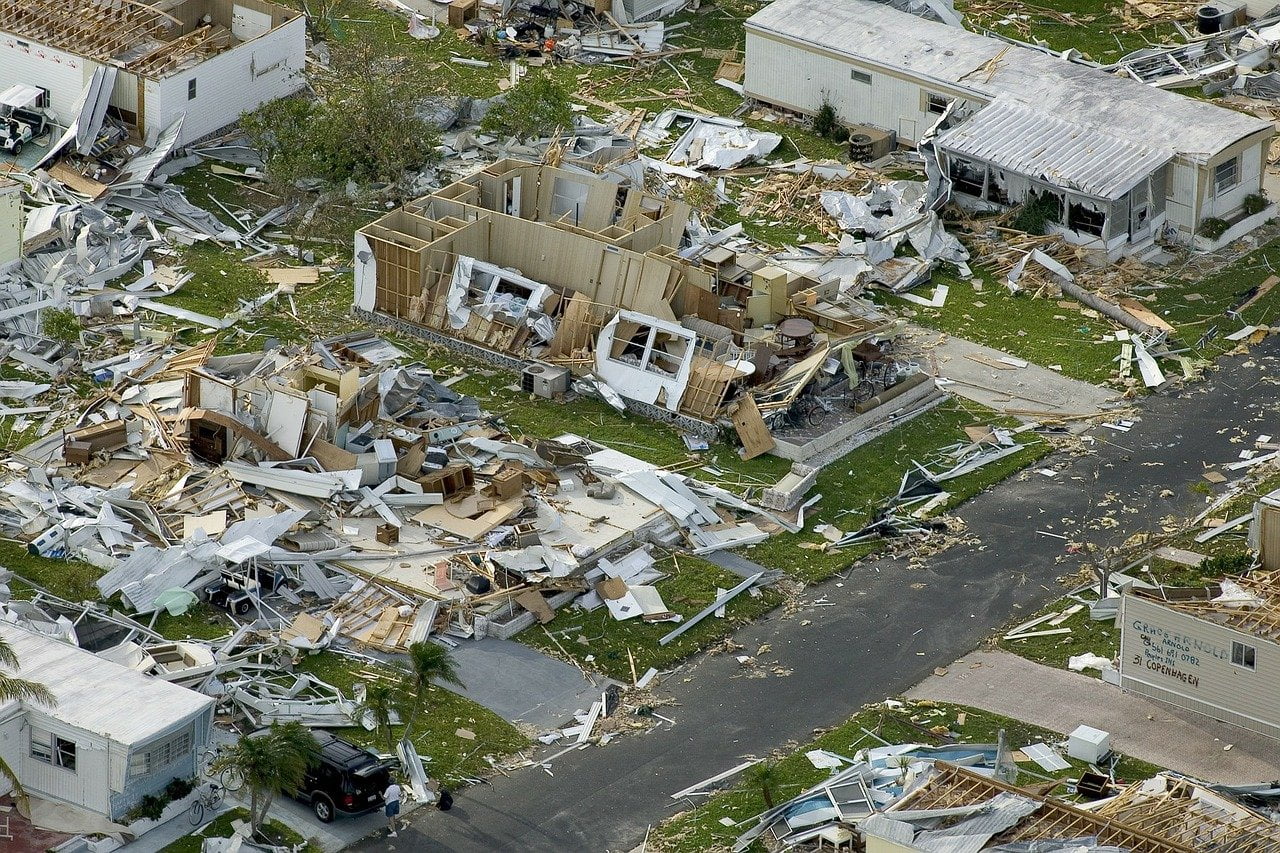 Hurricane damage
