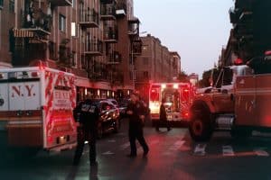 Scene after an accident
