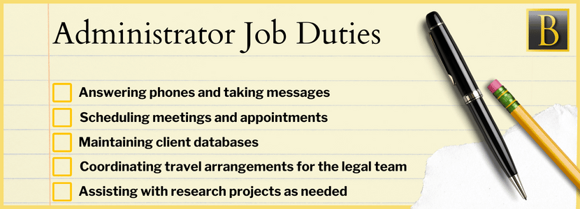 Administrator Job Duties
