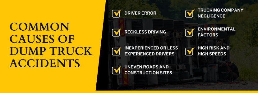 Common causes of dump truck accidents
