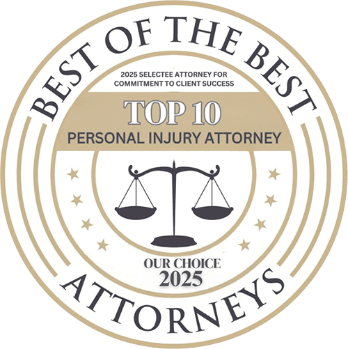 2025 BJB Best of the Best Top 10 Personaly Injury Lawyer
